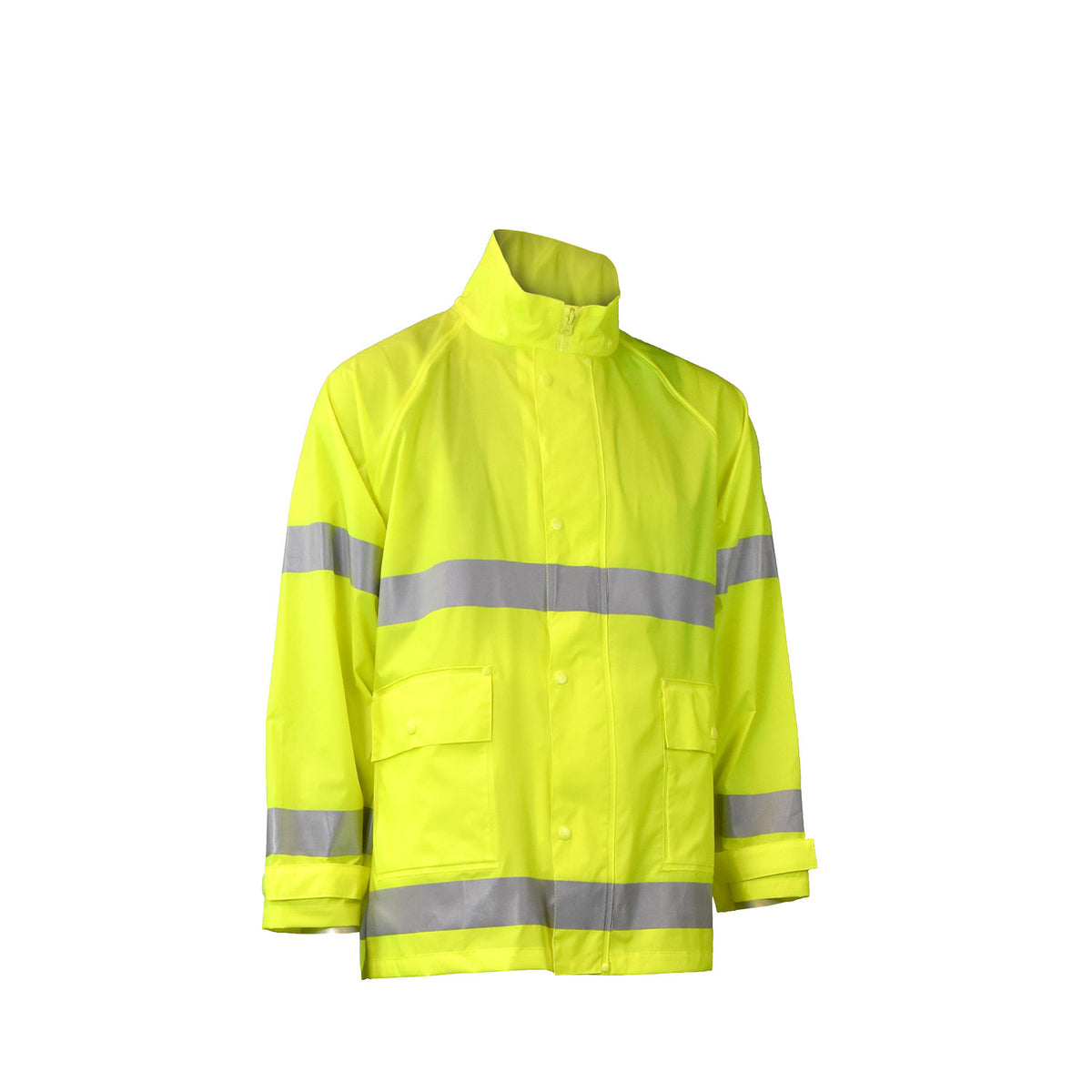 Radians RW25J-3ZGV - RW25 High Visibility Rainwear Jacket - Hi-Vis Green
