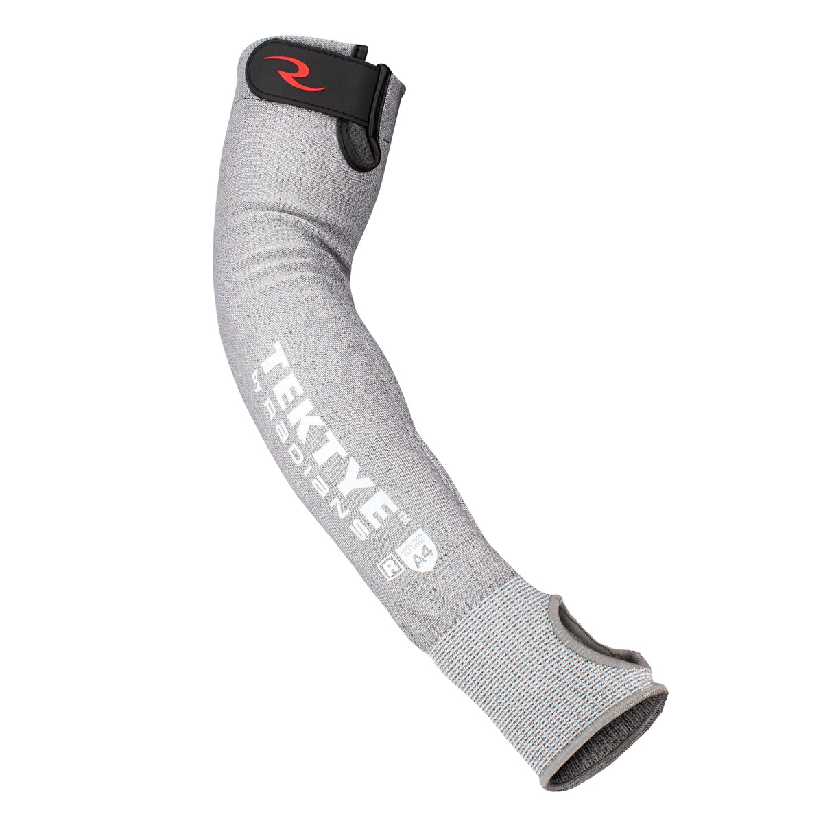 Radians RADT74 - 13g TEKTYE® A4 Cut Protection Sleeve - 18" Length with Thumb Slot - Gray