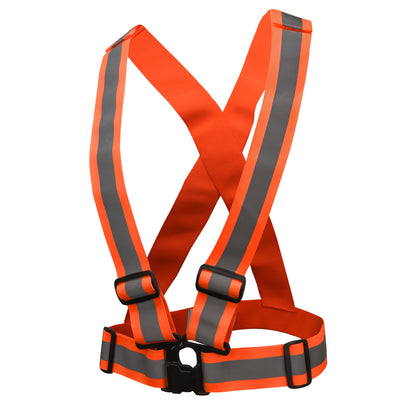 Radians SA0201X - High Visibility Breakaway X-Back Safety Harness -Green - Universal - Hi-Vis Orange
