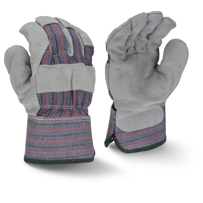 Radians RWG3205 - Fleece Lined Regular Shoulder Gray Split Cowhide Leather Glove - Gray