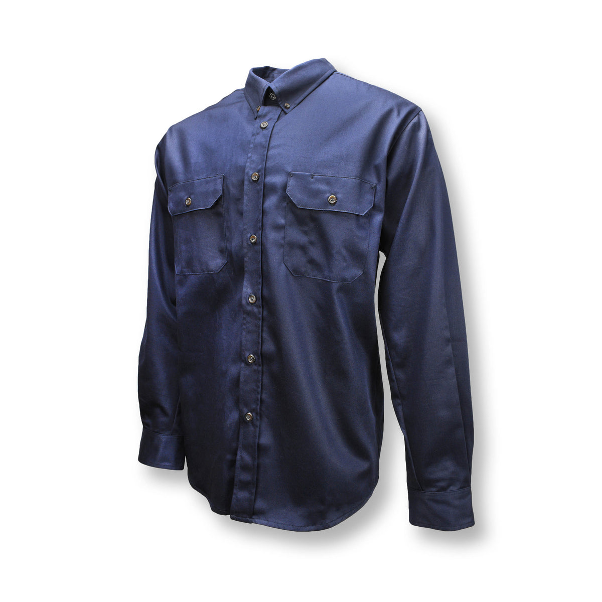 Radians FRS-003 - VolCore® Long Sleeve Cotton Button Down FR Shirt - GY - Navy