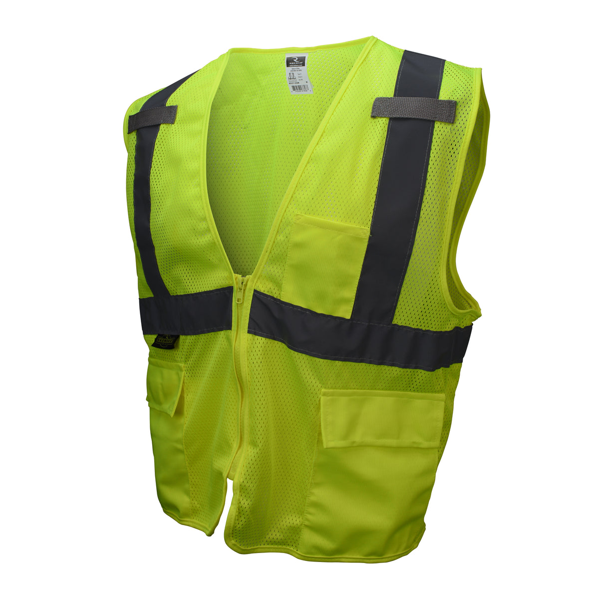 Radians SV27 - Mesh Economy Type R Class 2 Mesh Safety Vest - Hi-Vis Green
