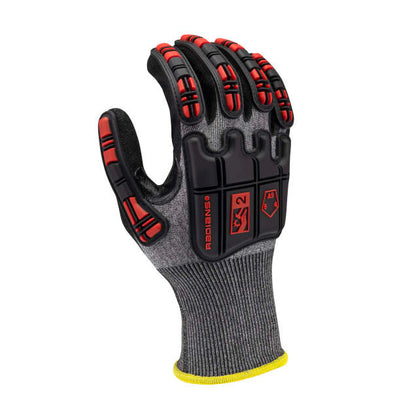 Radians RWG590 HPPE/Nickel Gold Shell A9 Cut Level Foam Nitrile Palm Dip