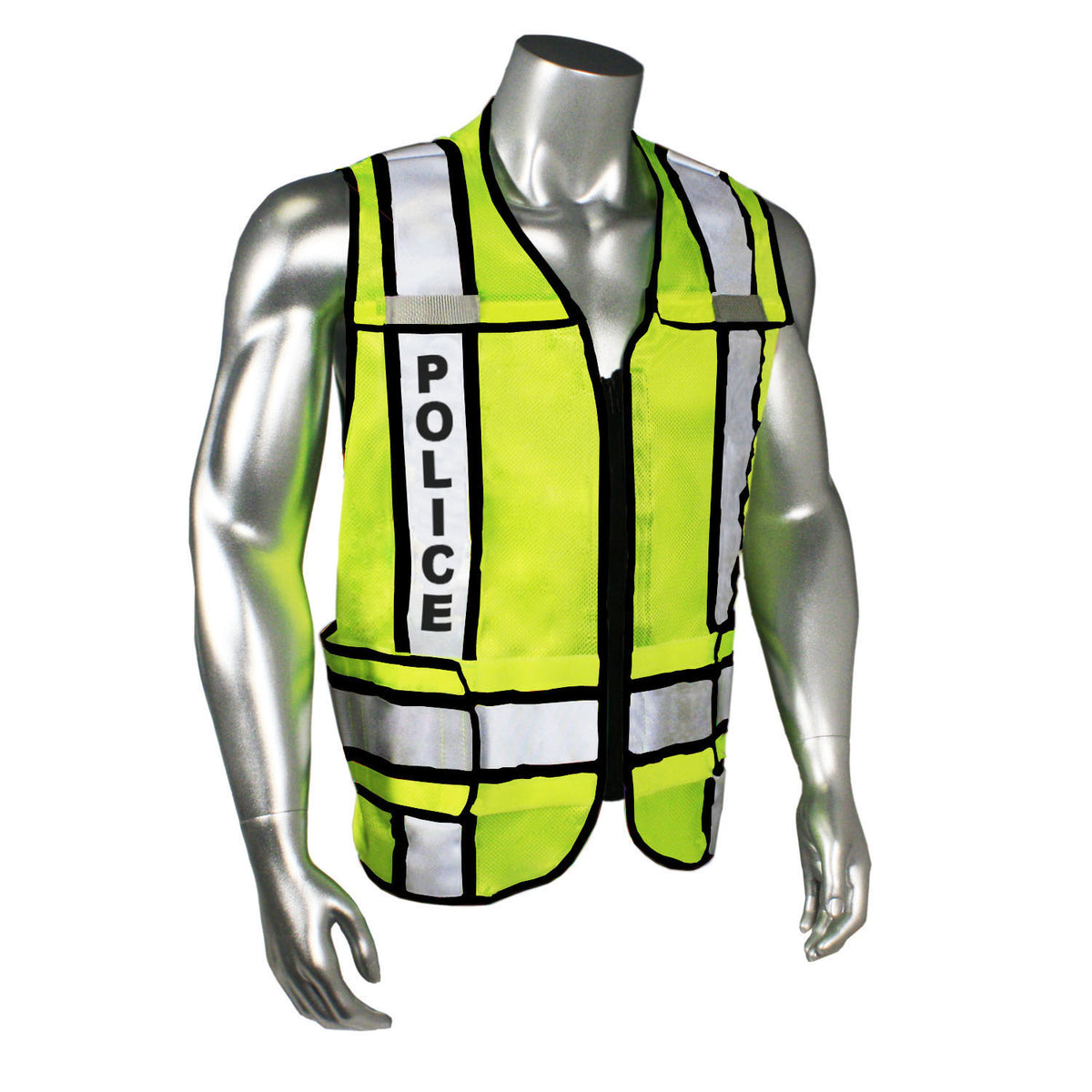 Radwear USA LHV-207-3G - Safety Vest - Police - Hi-Vis Green