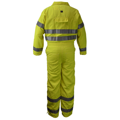 Neese VM7CA3 - Modacrylic High Visibility FR Coverall (CAT 2) - Fluorescent Yellow - additional view