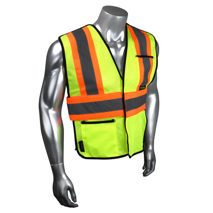 Radians SV010X-1 - Economy Break Away Vest X-Back - Hi Vis Green - additional view