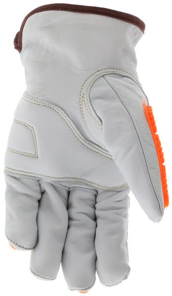 36136KDP - MCR Safety CutPro® Leather Drivers Cut Resistant Gloves - Padded Double Palm Lined with DuPont™ Kevlar® Aramid - Grain Goatskin