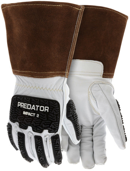 MCR Safety Welding Gloves – impact protection – Red
