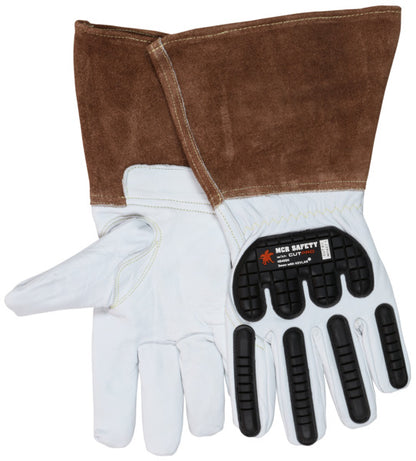 MCR Safety Welding Gloves – impact protection – Red