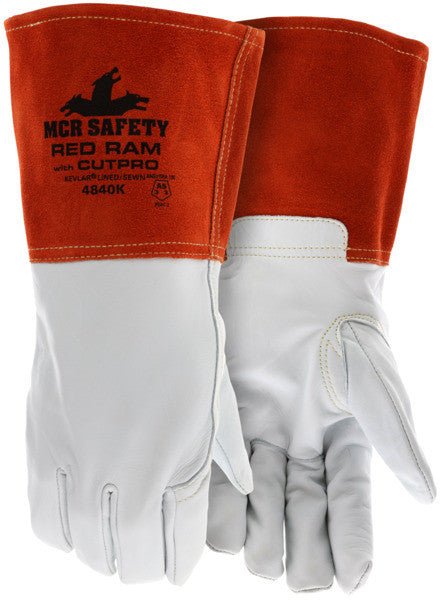 MCR Safety Welding Gloves – heat resistant – Red