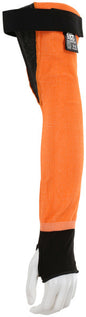 9218OVTW - MCR Safety CutPro® - 18 Inch Sleeves - 13 Gauge HyperMax® HPPE Fabric - Hi-Visibility Orange - Adjustable Hook and