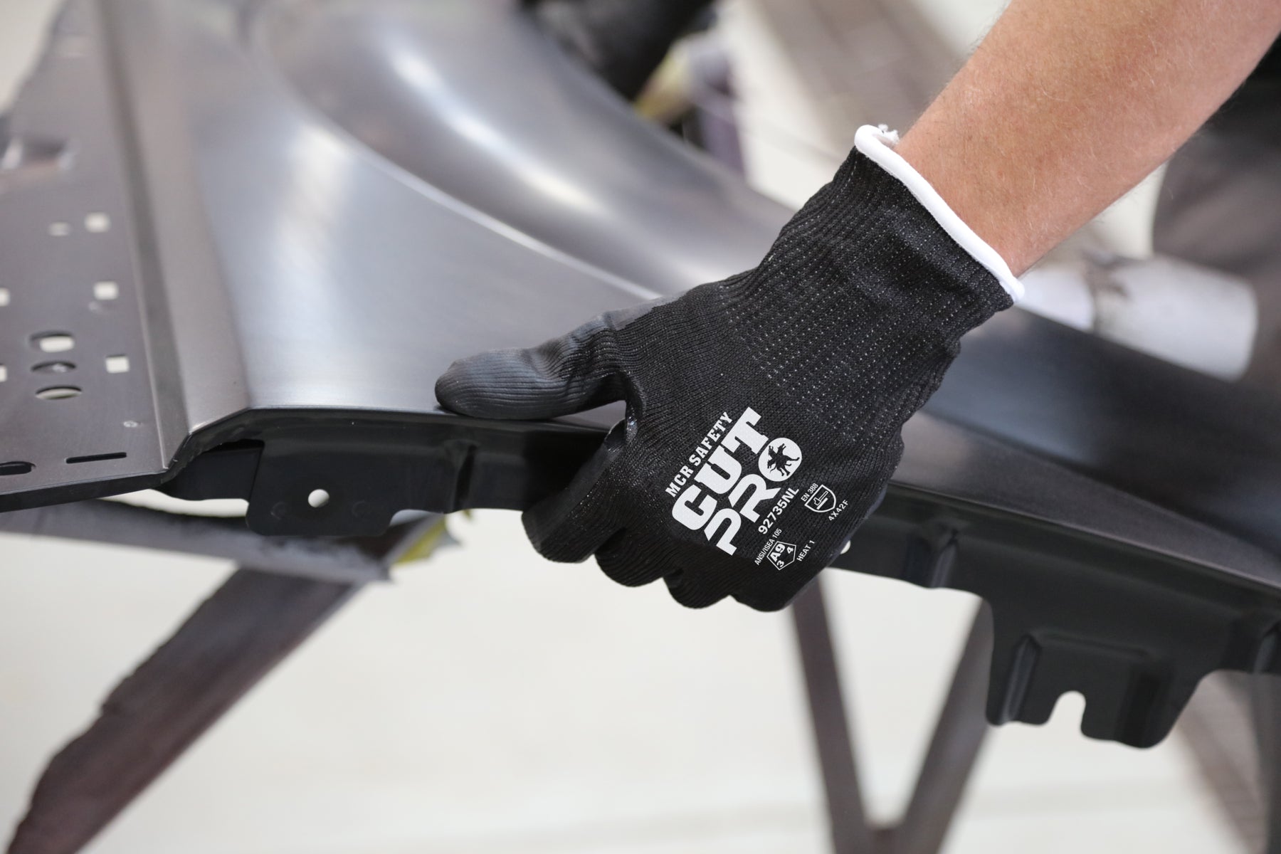 92735N - MCR Safety CutPro® - 15 Gauge HyperMax® HPPE Shell - Cut, Abrasion, and Puncture Resistant - Nitrile Coated Palm and Fingertips - Superior Cut Protection