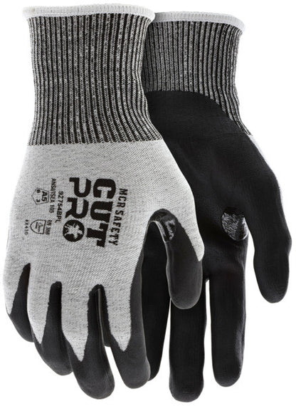 92754BP - MCR Safety CutPro® - 13 Gauge HyperMax® HPPE Shell - Cut Resistant Work Gloves - Bi-Polymer Coated Palm and Fingertips - Reinforced Thumb Crotch for Extended Glove Life