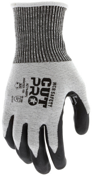 92754BP - MCR Safety CutPro® - 13 Gauge HyperMax® HPPE Shell - Cut Resistant Work Gloves - Bi-Polymer Coated Palm and Fingertips - Reinforced Thumb Crotch for Extended Glove Life