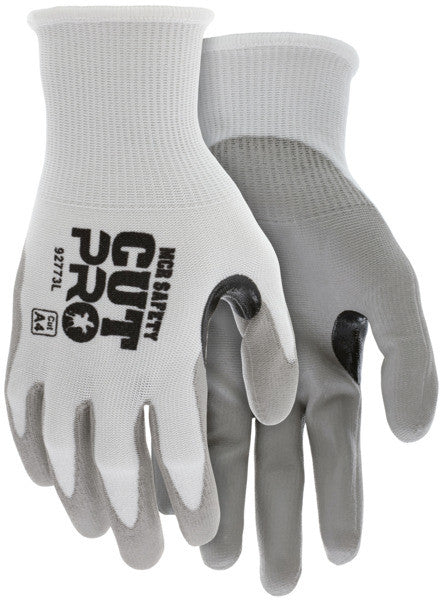 VP92773 - Vending Packaged - MCR Safety CutPro® - 15 Gauge HyperMax® HPPE Shell - Cut, Abrasion, and Puncture Resistant - Polyurethane (PU) Coated Palm and Fingertips - Reinforced Thumb Crotch