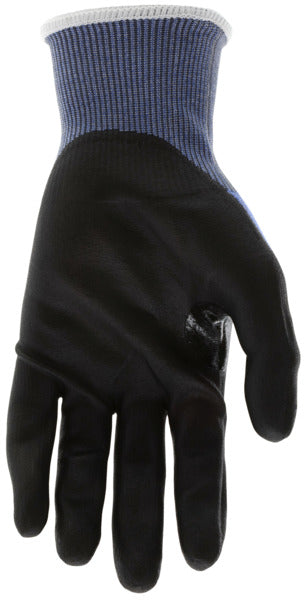 92778NF - MCR Safety Cut Pro® - 18 Gauge Blue Seamless HyperMax® HPPE Shell - Nitrile Foam Coated Palm and Fingertips - Nitrile reinforced Thumb Crotch - Cut Resistant Work Gloves