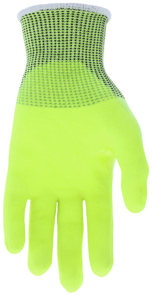 VP9277NF - Vending Packaged - MCR Safety CutPro® - 13-Gauge HyperMax® HPPE Shell - NFT® Coated Palm and Fingertips - Hi-Visibility Cut Resistant Work Gloves - Reinforced Thumb Crotch - BNF (Breathable Nitrile Foam) with NFT® Coating