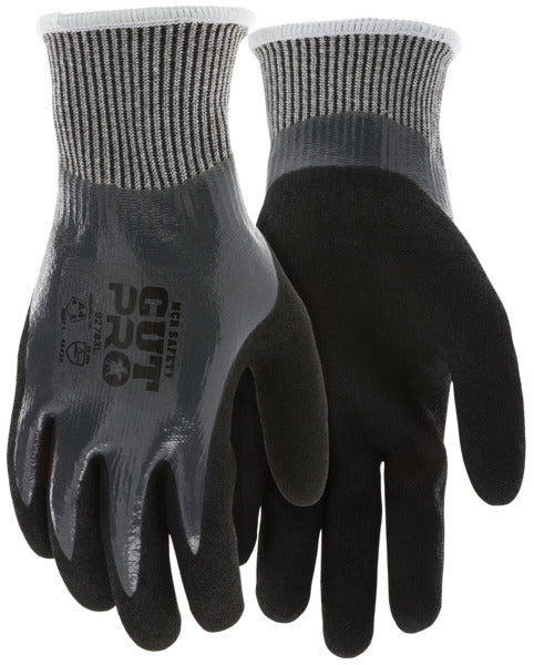 92783 - MCR Safety CutPro® - 13 Gauge HyperMax® HPPE Shell - Cut, Abrasion, and Puncture Resistant Work Gloves - Foam Nitrile Palm Over Flat Nitrile Dip - UPDATED PUNCTURE SCORE IS A LEVEL 3