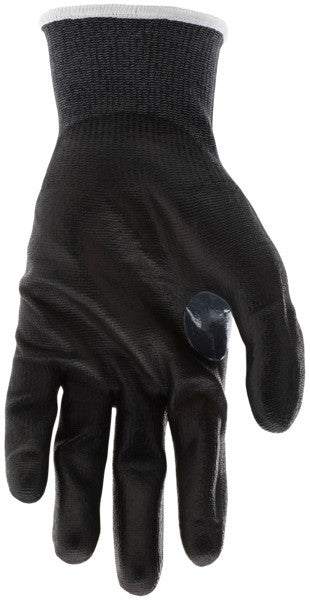 92798PU - MCR Safety Cut Pro® - 18 Gauge Black HyperMax® HPPE Shell - Polyurethane (PU) Coated Palm and Fingertips - Reinforced Thumb Crotch - Cut Resistant Work Gloves