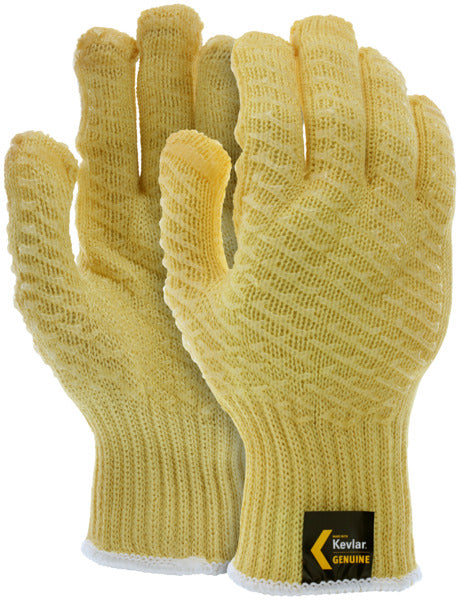 9370H - MCR Safety CutPro® - 7 Gauge DuPont™ Kevlar® Aramid Shell - Cut Resistant Work Gloves - PVC Honey Grip on Both Sides - Regular Weight