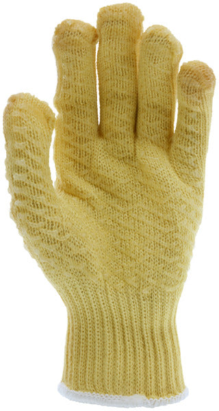 9370H - MCR Safety CutPro® - 7 Gauge DuPont™ Kevlar® Aramid Shell - Cut Resistant Work Gloves - PVC Honey Grip on Both Sides - Regular Weight