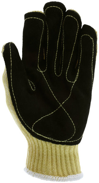 9380 - MCR Safety CutPro® - 7 Gauge Kevlar®Aramid Shell with Cotton Interior - Cut-Resistant Work Gloves - Gray Split Leather Palm - Made with DuPont™ Kevlar®