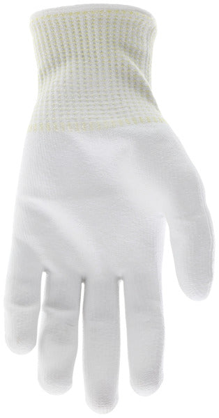 9677 - MCR Safety CutPro® - 13 Gauge Dyneema® Diamond Technology Shell - Cut Resistant Work Gloves - White Polyurethane (PU) Coated Palm and Fingertips - Micro-Particle Boosted High Strength Fiber Provides Cool-touch, Comfort and Maximum Durability