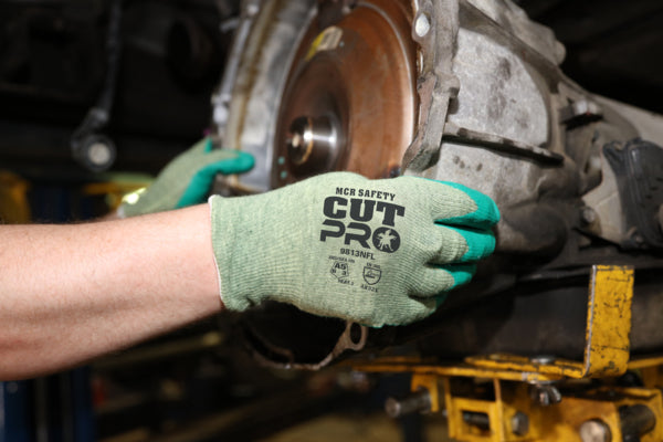 9813NF - MCR Safety CutPro® - 13 Gauge ARX® Aramid Shell - Cut, Abrasion, and Puncture Resistant Work Gloves - Nitrile Foam Coated Palm and Fingertips - Nitrile Foam adds Excellent Gripping Power for Wet or Dry Applications