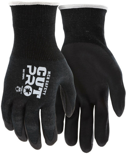 9818NF - MCR Safety CutPro® - 18 Gauge HyperMax® HPPE Shell - Cut, Abrasion, and Puncture Resistant - Nitrile Foam Coated Palm and Fingertips add Gripping Power for Wet or Dry Applications