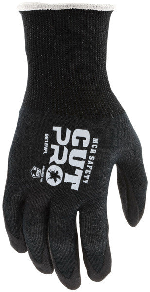 9818NF - MCR Safety CutPro® - 18 Gauge HyperMax® HPPE Shell - Cut, Abrasion, and Puncture Resistant - Nitrile Foam Coated Palm and Fingertips add Gripping Power for Wet or Dry Applications