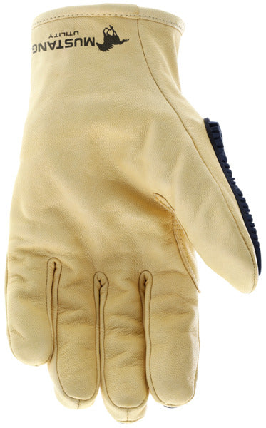PD43612 - Predator® Mechanics Gloves - Grain Goatskin Leather - Kevlar® Aramid Cut Resistant Liner - TPR Back of Hand Protection - *NOTE ROLLING CHANGE* This glove is transitioning from Impact 1 to Impact 2 - See Details Below **