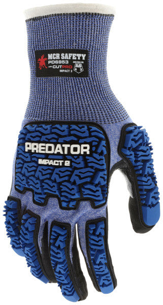 PD6953 - Impact and Cut Resistant Work Gloves - 21-Gauge Seamless HyperMax® HPPE Shell - Reinforced Thumb Crotch - Micro Foam Nitrile Coated Palm and Fingers - Touchscreen Friendly