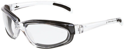 MCR Safety PN1 - PN1 Series Safety Glasses - Hypoallergenic, Closed EVA Cell Foam Lining - Hybrid Temple with Black TPR Temple Inserts — manufacturer image 4