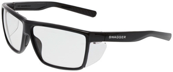 MCR Safety SR2L - Swagger® SR2L Safety Glasses - 8% Larger than Original SR2 Series - Soft TPR Nose Pad and Temple Ends - Detachable Side Shields — Sold by Pair — manufacturer image 3
