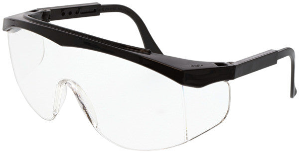 MCR Safety SS1 - SS1 Series Safety Glasses - Wrap-Around Lens Design - Built-In Side Shields - Extendable Length Spatula Temples — manufacturer image 4