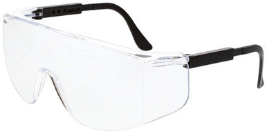 MCR Safety TC1 - TC1 Series Safety Glasses - Telescoping Spatula Temples - Generous Wrap Around Lens Coverage
