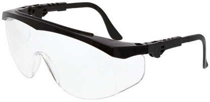MCR Safety TK1 - TK1 Series Safety Glasses - Generously Sized Lens with Built on Side Shields - Ratcheting Temples with Adjustable Length Provides Better Fit — manufacturer image 2