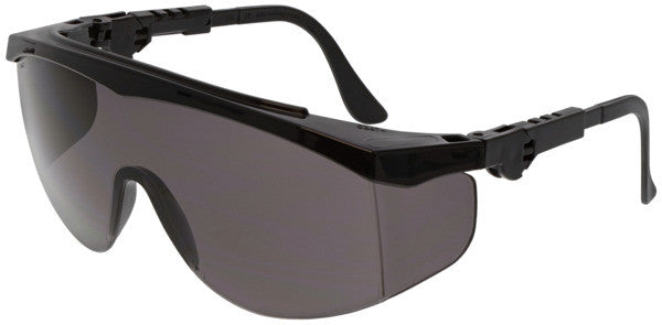 MCR Safety TK1 - TK1 Series Safety Glasses - Generously Sized Lens with Built on Side Shields - Ratcheting Temples with Adjustable Length Provides Better Fit — manufacturer image 4