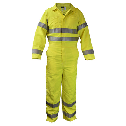 Neese VM7CA3 - Modacrylic High Visibility FR Coverall (CAT 2) - Fluorescent Yellow - Fluorescent Yellow