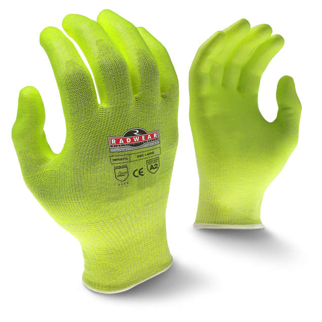 Radians RWG531 Radwear® Silver Series™ Cut Protection Level A2 High Visibility Grip Glove