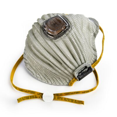 Moldex 4701N100 AirWave Respirator with SmartStrap, Ventex Valve and Full Flange, Small, 5/Box