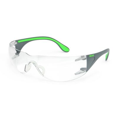 Moldex Adapt Lite 5003C-1 Safety Glasses, Clear IceShield Lens, Green/Black Temples