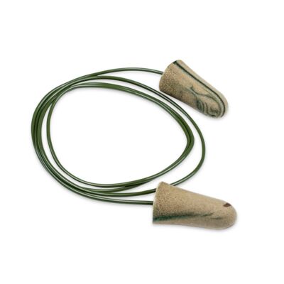 Moldex Camo Plugs 6609 Corded Disposable Foam Earplugs, NRR 33 dB, 100 Pairs/Box