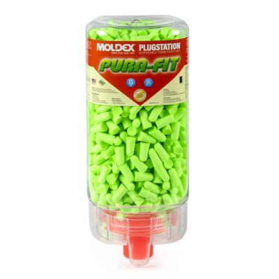 Moldex Pura-Fit 6845 Uncorded Earplug PlugStation, NRR 33 dB, 500 Pairs