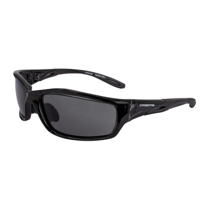 Crossfire INFINITY - Premium Safety Eyewear - Crystal Black Frame - Smoke Lens - additional view