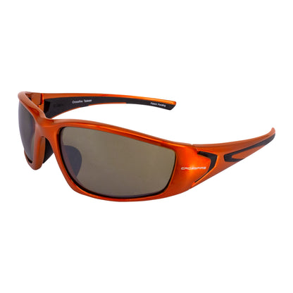 Crossfire RPG - Premium Safety Eyewear - Burnt Orange Frame - Demi-Copper Mirror Lens - additional view