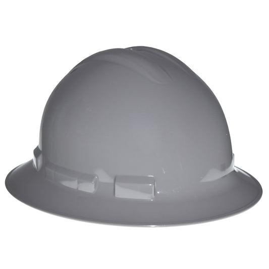 Radians QHR6 - Quartz™ Full Brim 6 Point Ratchet Hard Hat - Dark Gray - Dark Gray