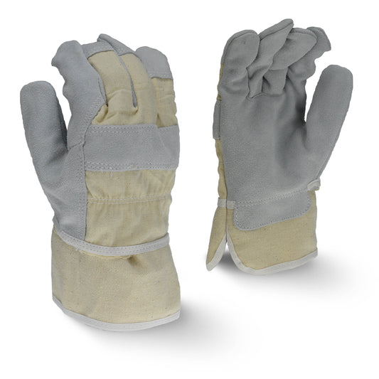 Radians RWG3200W - Regular Shoulder Gray Split Cowhide Leather Glove - Gray