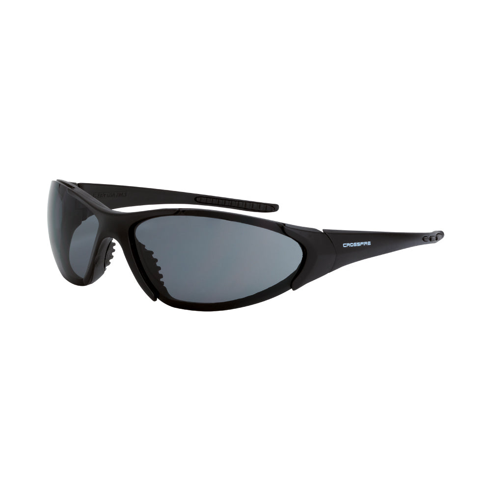 Crossfire CORE - Premium Safety Eyewear - Matte Black Frame - Smoke Lens - Matte Black / Smoke