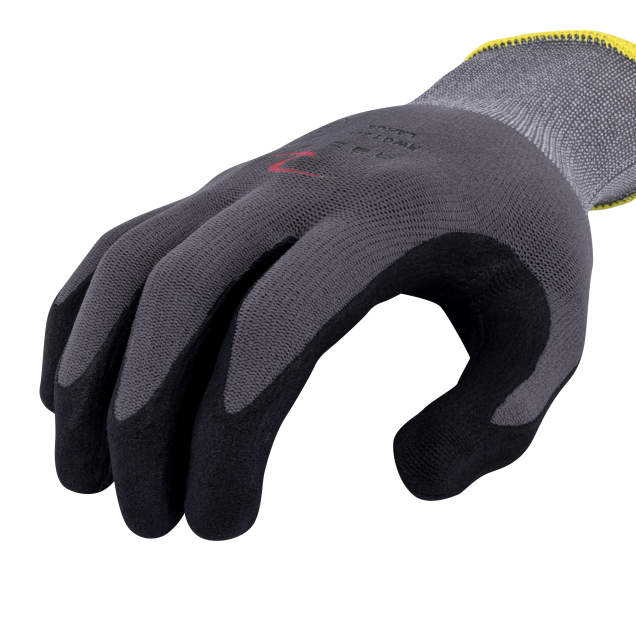 Radians RWG13B Nylon Shell with Micro Foam Nitrile Palm Dip